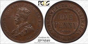 1928 (m) 1D MS63BN