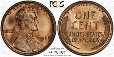 1924 1C MS66+ RD