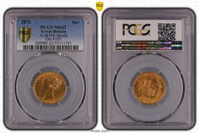 1873 Sov S-3853B Shield MS62