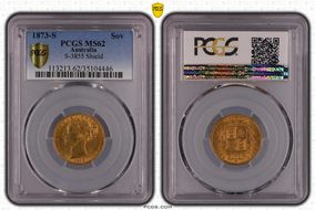 1873-S Sov S-3855 Shield MS62