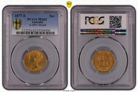 1877-S Sov S-3855 Shield MS62