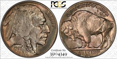 1935-D 5C MS64