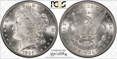 1885-S $1 MS65+