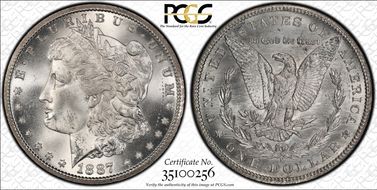 1887-S $1 MS65