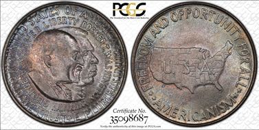 1952 50C Washington-Carver MS67