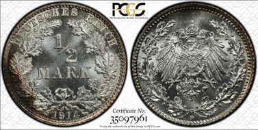 1914-D 1/2 Mk J-16 MS67