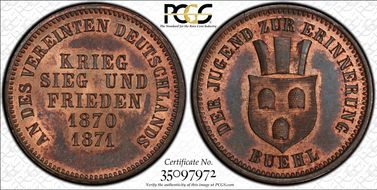 1871 Kreuzer KM-254 Buehl MS64RB