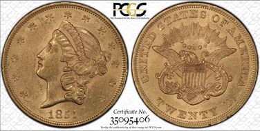 1851 $20 MS61