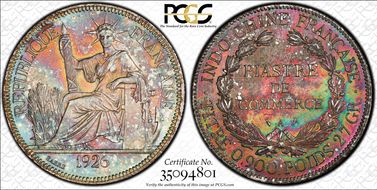 1926-A Piastre Lec-302 AU58