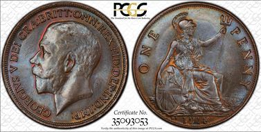 1918-KN 1D S-4053 MS63BN