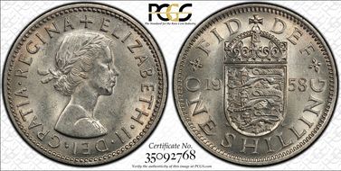 1958 Shil S-4147 English Rev MS63