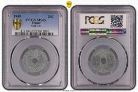 1945 20C Gad-324 F-155 MS65