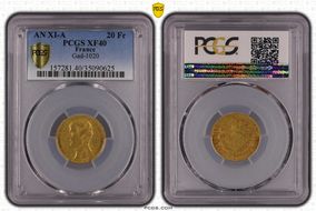 AN XI-A (1802) 20 Fr Gad-1020 F-510 XF40