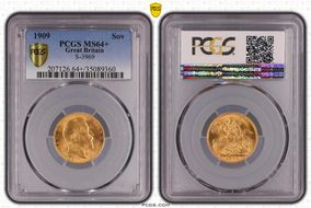 1909 Sov S-3969 MS64+