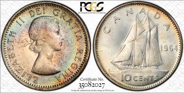 1964 10C MS65