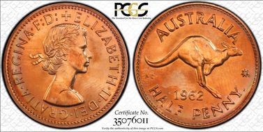 1962 Y. (p) 1/2D PR65RD