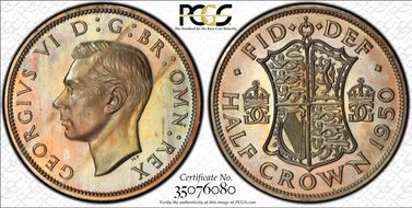 1950 1/2 Cr S-4106 PR65