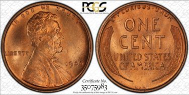 1909 VDB 1C Doubled Die Obverse MS66RD