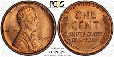 1909 VDB 1C MS67RD