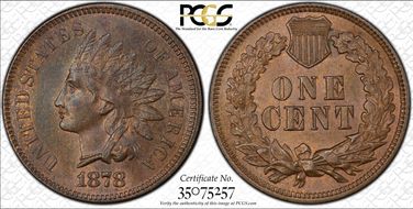 1878 1C MS63BN