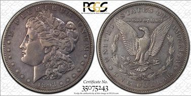 1893-S $1 XF40