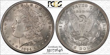 1894 $1 MS63