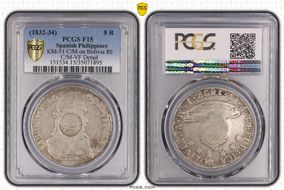 (1832-34) 8 R KM-51 C/M on Bolivia 8S F15