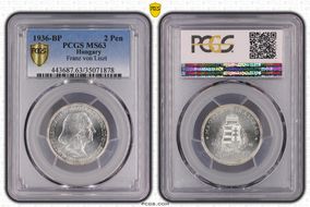 1936-BP 2 Pen Franz von Liszt KM-515  Ag MS63
