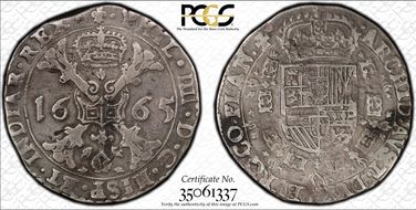 1665 Patagon D-4464 Philip IV VF25