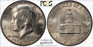 1976-D 50C Clad MS65