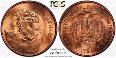 1984-Mo 1C KM-64 Cu/Zn MS63RD