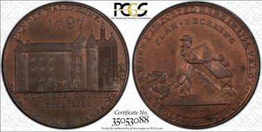 1797 Tk 1/2D DH-18 Angusshire Dundee MS65RB