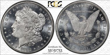 1882-CC $1 MS63PL