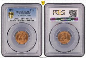 1895 1/4D S-3963 Old Head MS65RD
