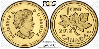 2012 1C Farewell Penny Au PR69DCAM