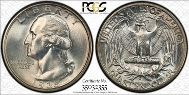 1935-D 25C MS66
