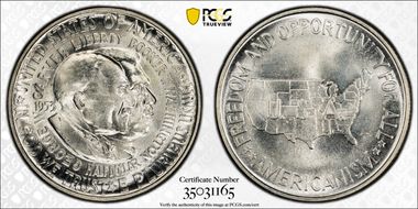1953 50C Washington-Carver MS65
