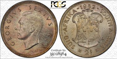 1952 2 Shil MS65