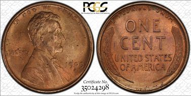 1909-S VDB 1C MS65RD