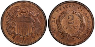1868 2C MS66RB
