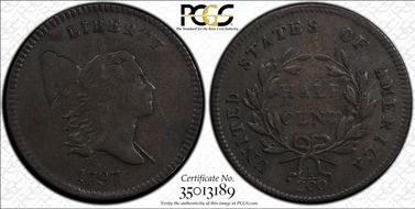 1797 1/2C 1 Above 1 XF45BN