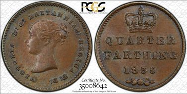 1839 1/4 Far S-3953 MS63BN