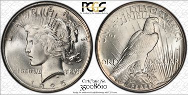 1925 $1 MS66+