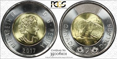 2017 $2 Polar Bear MS67
