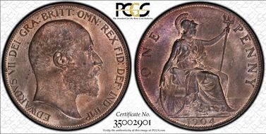 1904 1D S-3990 MS64RB