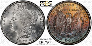 1878 8TF $1 VAM 14.1, Alligator Eye MS64