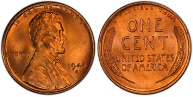 1944-S 1C MS66RD