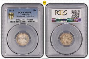 1914 6D KM-25  Ag MS65