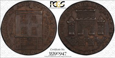 1794 Tk 1/2D DH-86 Somersetshire Bridgewater N1BN