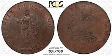 (c.1790) Tk 1/2D DH-26e Norfolk, Norwich MS63BN